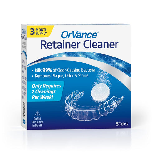 Retainer Cleaner Tablets, 28 Count, Removes Odors, Stains, Plaque for Dental Appliances