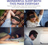 Mavogel Cotton Sleep Mask, Light Blocking Eye Blindfold for Men Women, Grey & Black