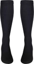 NuVein Compression Socks, 15-20 mmHg Support for Men, Knee High, Closed Toe, Padded Cushion Foot, Black, X-Large