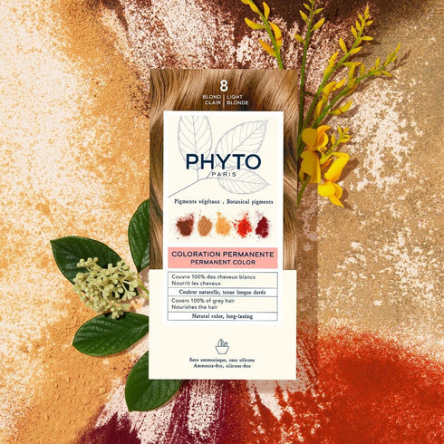 PHYTO Phytocolor Permanent Hair Color with Botanical Pigments, 100% Grey Hair Coverage, Ammonia-free, 0.42 oz