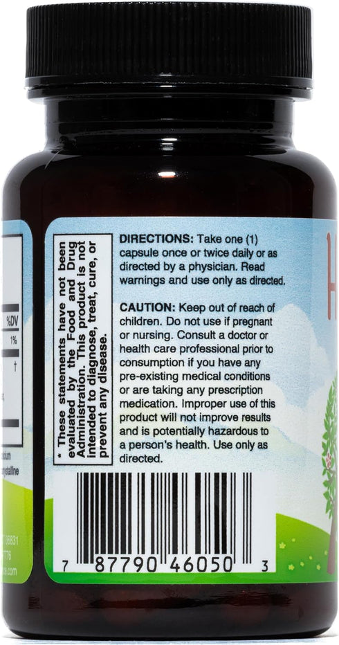 Natural Liver Support Supplement Capsule with N-Acetyl Cysteine (NAC) - Non-GMO, Gluten-Free