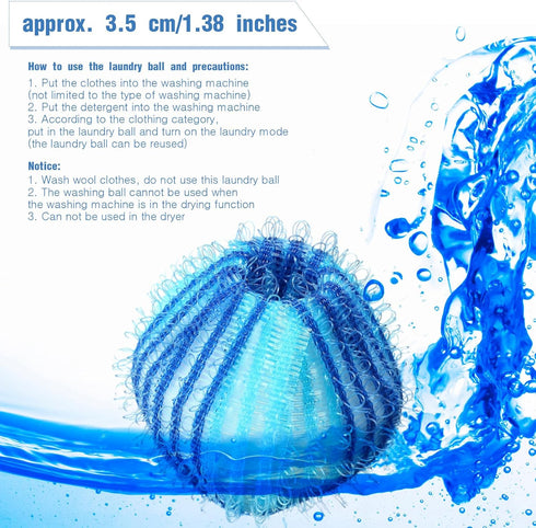 Blulu 12 Pieces Pet Hair Remover for Laundry Dryer Balls, Reusable Washing Machine Hair Catcher, Stylish Color