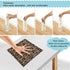 senya 6 Pack Dish Cloths - Reusable Kitchen Hand Towels with Cheeteh Leopard Print