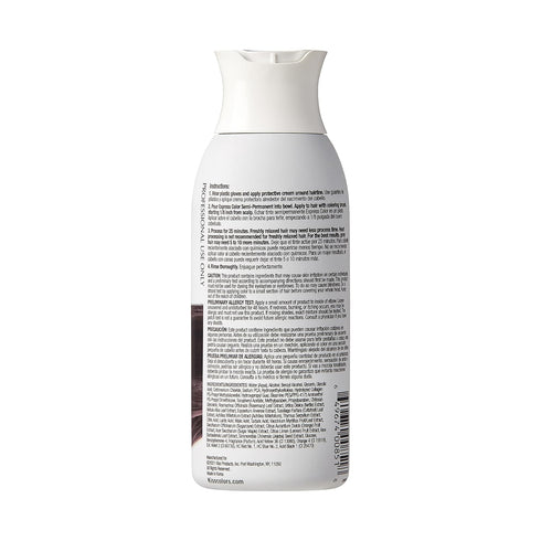 Kiss Express Semi-Permanent Hair Color – Vivid, Gentle Formula for Gray Coverage, 3.5 oz, Black, 1 Count