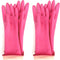 (2 Pair) Kids Reusable Waterproof Hand Protection Gloves - Rubber Latex for Dishwashing, Cleaning, Painting