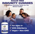 MaryRuth Organics Sugar Free Immunity Gummies, 90ct | Powerful Blend with Elderberry, Vitamin C, Zinc, D3 & Echinacea