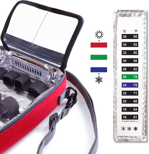 USA GEAR Diabetes Travel Case for Diabetic Supplies - Refrigerated Medicine Case with Shoulder Strap for Insulin Vials,