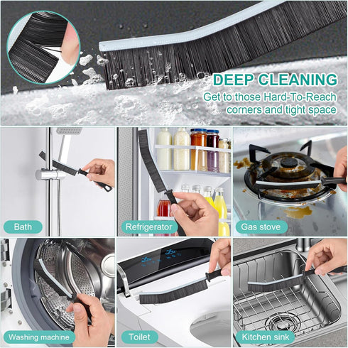 Slots(5pcs) Crevice Cleaning Brush,New Multifunctional Gap Cleaning Brush Tool,Thin Scrub Brush Hard-Bristled Gap Scrub
