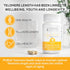Telomere Supplements with Astragalus Root Extract and Collagen, Superior Immune Support, 60 Capsules