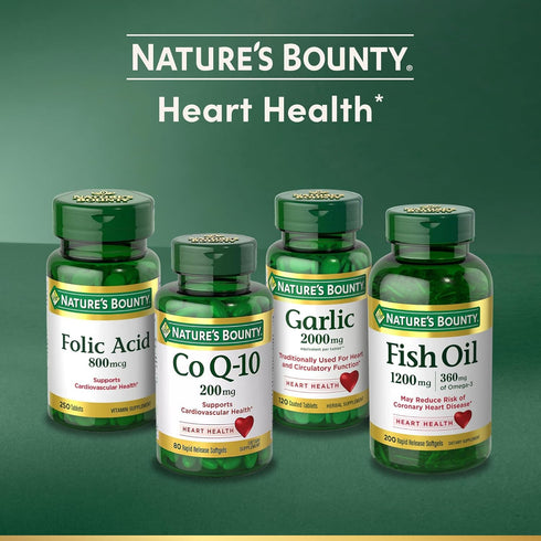 Nature's Bounty CoQ10, 100 mg - 75 Count Rapid Release Softgels, Healthy Blood Pressure