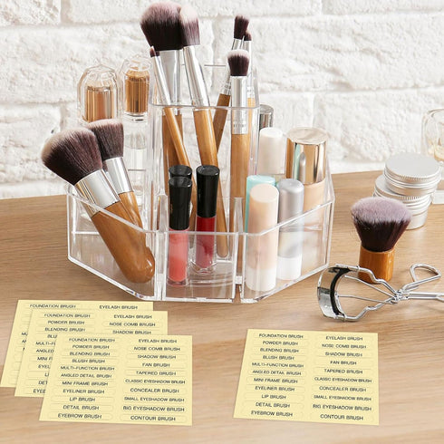 210 PCS Waterproof Makeup Brush Label Stickers, Self-adhesive Foundation Labels for Beauty Use