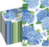 SMUAENSS 100 PCS Hydrangea Paper Napkins, Blue Hydrangea Floral Paper Napkins 3-Ply Disposable