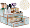 Makeup Organizer Cosmetic Organizer, Tempered Glass Vanity Organizer for Cosmetics, Hair Tools, Brushes, Perfume