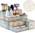 Makeup Organizer Cosmetic Organizer, Tempered Glass Vanity Organizer for Cosmetics, Hair Tools, Brushes, Perfume