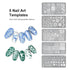 Nail Art Stamper - Clear Silicone Nails Stamping Jelly with Scraper, Transparent DIY Manicure Nail Art Tool