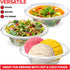40 Pack 12 oz Elegant Clear Plastic Bowls, Disposable Small Bowls for Parties, Thick and Sturdy