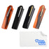 Kare & Kind Folding Pocket Comb for Men - 4 Pc Fine Tooth Comb Set (2 Brown and 2 Black) for Hair, Mustache, Beard