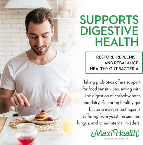 Probiotics for Digestive Health and Gut – 60 Capsules, 15 Strains, 20 Billion CFU, Daily Probiotic for Men and Women