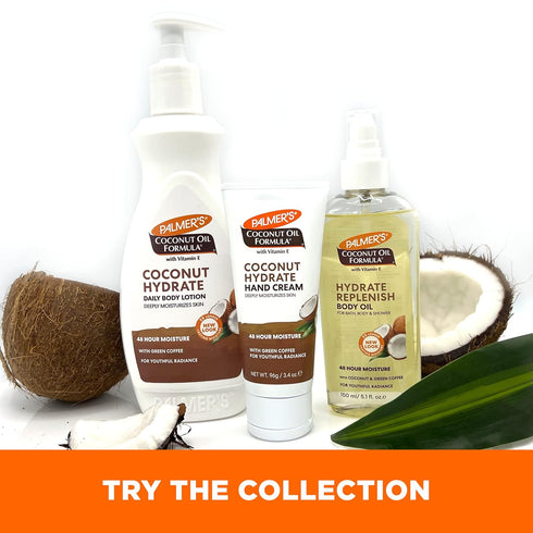 Palmer's Coconut Oil Formula Hand Cream, Moisturizing Lotion for Dry Skin, Travel Size 3.4 Ounce