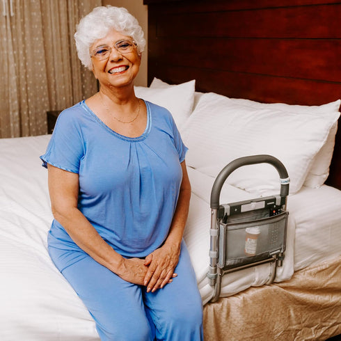 Lunderg Storage Bag for Bed Assist Rail - Replacement or Extra Bag, Lightweight & Perfect to Store Your Glasses