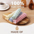 Egles 8 Packs Kitchen Dishcloths 12x12 Inches, 100% Cotton Dish Cloths for Washing Dishes, Scrubbing Wash Cloths (Mix