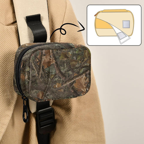 Ollabaky 7 Vintage Camo Pill Case, Weekly Portable Pill Bag Container Days Pill Box Organizer Vitamin Supplement Holder