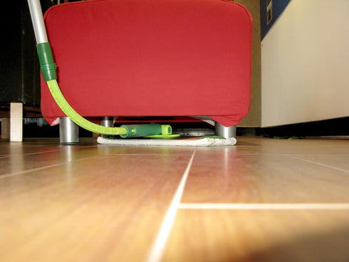 Microfiber Hardwood Floor Mop - Wet and Dry Flip System for Mopping, Dusting, Adjustable Handle + 2 Reusable Pads