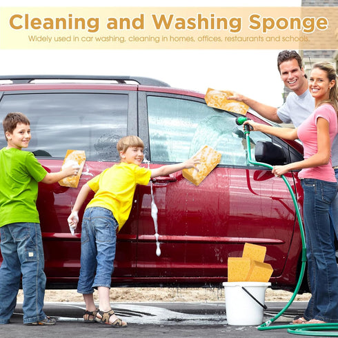 6 Pcs Large Sponge Bulk, 7.9 x 3.9 x 2.4 Inch Grouting Sponge Set, Thick Cleaning and Washing Sponge