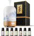 Fashome Aromatherapy Diffuser Gift Set Ultrasonic 100ML Glass Essential Oil Diffuser with