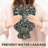 YNNALE 2Liter Retro Sage Green Red Floral Hot Water Bottle with Cover, Soft Velvet Winter Warm Water Bag for Neck