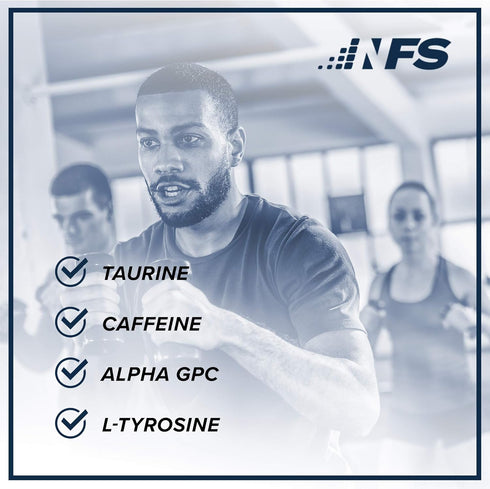 NF Sports Pre-Workout, Supports Energy, Cognitive Function, Strength, Strawberry Lemonade Flavor, 25 Servings