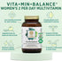 PURE SYNERGY Vita·Min·Balance - Multivitamin for Women with Iron, Organic Whole Foods for Balanced Energy and Stress