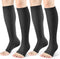 cerpite Open Toe Compression Socks Women & Men-2 Pairs 15-20 mmHg Knee