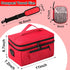 Tesuko Medicine Bag for Traveling with Portable Small Pouch, Double Layer Pill Bottle Organizer Storage Case