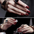 Vishine 2 Colors 15ml Nail Gel Polish Set, Black Dark Red Wine Color Soak Off UV LED Varnish