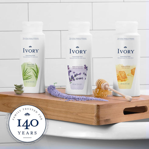 Ivory Lavender Body Wash - 21 Ounce