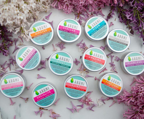 Aromi Hot Mess Solid Perfume | Fruity Floral Fragrance, Vegan, Travel, Funny Gift Idea, Grapefruit, Rose, Orchid