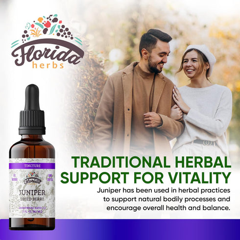 Juniper Tincture Alcohol-Free, Organic Juniper Berry Extract in Cold-Pressed Organic Vegetable Glycerin