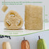 Natural Loofah Sponge, Organic Bath Loofah Pack, Exfoliating Body Scrubber for Women and Men, 6 Pack Shower Loofas