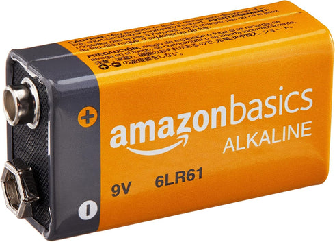 Amazon Basics 12-Pack 9 Volt Alkaline Performance Batteries with 5-Year Shelf Life, Packaging May Vary