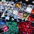 12 Colors Butterfly Nail Art Stickers, Butterflies Nail Glitter Sequins, 3D Art Accessories for Acrylic Nails