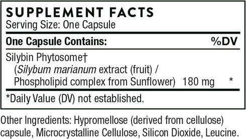 THORNE Siliphos, Botanical Extract Complex for Antioxidant and Liver Support, 90 Capsules