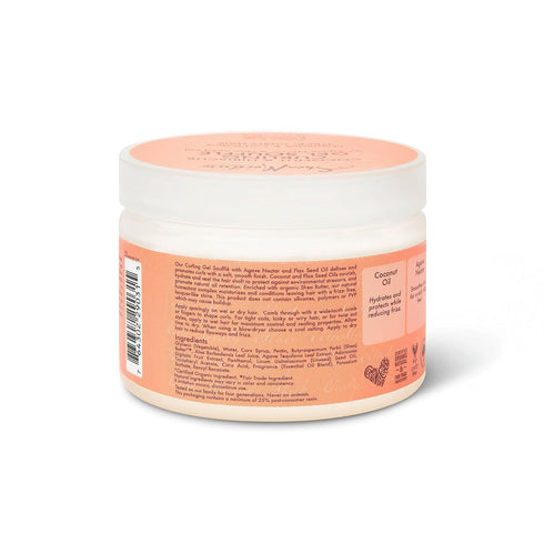 SheaMoisture Curling Gel Souffle - 12 oz for Thick, Curly Hair with Coconut & Hibiscus