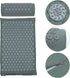 Set 2pcs CLISPEED Shiatsu Massage Mat and Pillow Acupressure Relief Cushions with Carrying Bag for Back and Neck