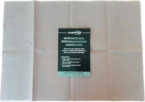Nushine Gold, White Gold & Platinum Cleaning Cloth, Large 44 x 31.5cm with Special Impregnation