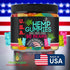 Hemp Gummies Bears, 90 Fruity Flavors Sleep Gummies for Calm, Muscles Discomfort, Relaxation, Natural Hemp Oil Edibles