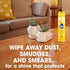 Pledge Expert Care Wood Polish Spray, 9.7 oz, Shines and Protects, Removes Fingerprints, Lemon, Pack of 3
