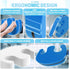 JJ CARE Patient Positioning Pillow with Handles U-Shaped Turning Support Cushion for Bedridden Care, Waterproof Cover