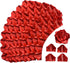 LatinaFlorista 500 Satin Ribbon Petals Pcs Half Finished Floral Accessories Easy to Assemble for Bridal Bouquet Making