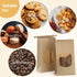 BagDream Small Bakery Bags with Window - 50Pcs, 3.54x2.36x6.7 Inches, Kraft Brown Paper Bags for Treats